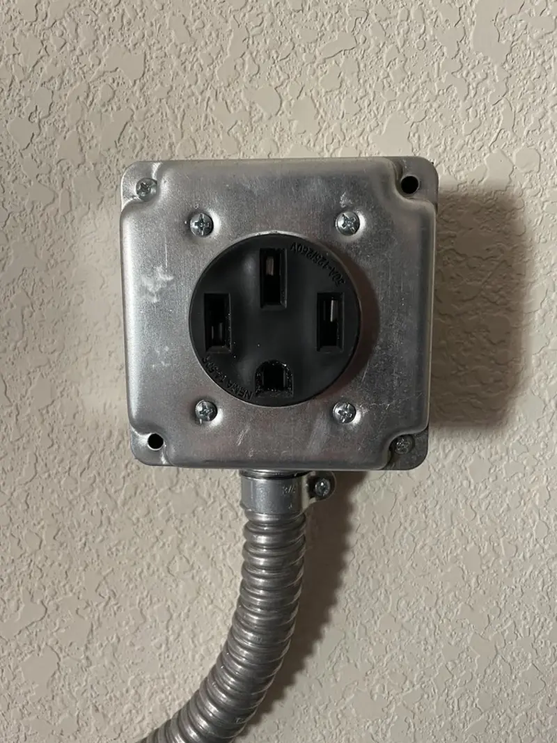 NEMA 14-50 outlet installed for Electrical Panel Upgrade in Myrtle Beach