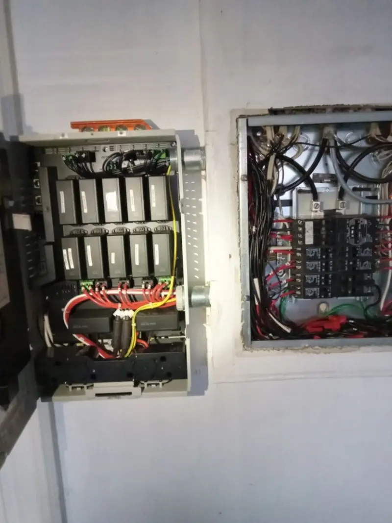 Electrical panel upgrade completed for Security Camera Wiring in Myrtle Beach